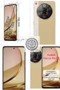 Smartfon ZTE Nubia Focus Pro 5G 8/256GB 6.72" 120Hz Brązowy