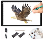 TOHETO Podświetlana Tablica LED A2 60x40 cm Regulowana Jasność