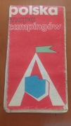 Polska mapa campingów  1975 rok