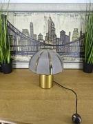 Oryginalna lampa stołowa Putzler – Niemcy | design vintage | szkło i metal