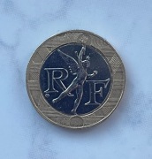 Moneta 10 franków, 1988, odwrotka