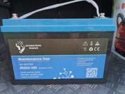 Akumulator AGM Deep Cycle 100ah pod Solar + Regulator