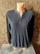 granatowy sweter 100% bawełna