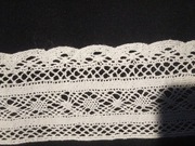 KORONKA BAWEŁNIANA,KLOCKOWA BIAŁA 5 CM