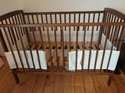 Łóżeczko dziecięce drewniane 120x60