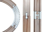 Zestaw łączników (11 szt) do rozbudowy torów Ikea, Brio, Bigjigs