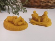 Świece w kształcie bobasów: chłopiec i dziewczynka