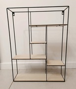 Półka wisząca BELIANI LAUREL Metal Czarny