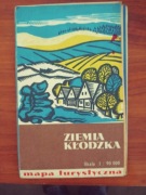 Stara mapa plan miasta ziemia kłodzka 1985r.