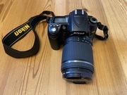 Nikon D90 plus obiektyw Tamron 18-200 VC maly przebieg plus torba