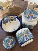 Zestaw Ceramika Bolesławiec misa pojemnik pojemniki