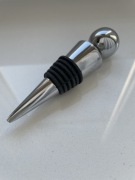 Korek do butelki wina nowy kolor srebrny stal nierdzewna i silikon