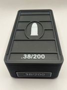 Pudełko pojemnik skrzynka na amunicję .38/200  50 szt. trwały z zatrzaskiem