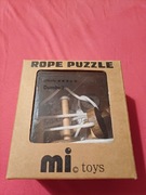 DREWNIANA ZABAWKA LOGICZNA-ROPE PUZZLE-DUMBELL