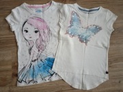 2 x Bluzka koszulka t-shirt krótki rękaw Tommy Hilfiger rozm. 116/122