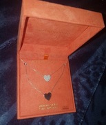 Naszyjniki 2 sztuki ! Srebro 925 stella picciotto serca unikat