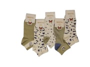 5x Skarpety Damskie Stopki Bawełniane  