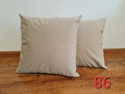 P086 poszewki na poduszki 40x40 szary beż mono