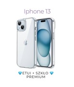 Etui + szkło Iphone 13, przeźroczyste, premium, OKAZJA