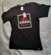 Koszulka czarna Adidas logo M nowa