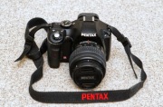Pentax K-m  z obiektywem "kitowym"  18-55mm