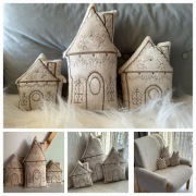 Poduszki dekoracyjne  chatka z piernika dekoracje świąteczne 
