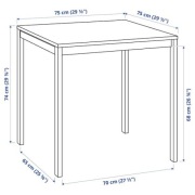 IKEA MELLTORP Stół biały 75x75x74 cm