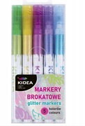 KIDEA MARKERY FLAMASTRY BROKATOWE 5 kolorów