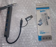 Nowy hub USB-C 7w1 – USB2.0, USB3.0.