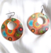 EGZOTYCZNE kolczyki :) Kolorowe, lekkie i stylowe ! :)