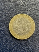 Moneta błąd menniczy 1euro 1999