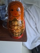 3 szt.drewniane figurki,matrioszki,vintage