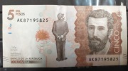 zestaw banknotów południowoamerykańskich + Turcja