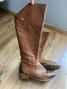 Lemar skórzane kozaki muszkieterki ze skóry naturalnej 39