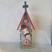 rzeźba ludowa KAPLICZKA - DIONIZY PURTA - 50 cm