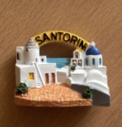 Magnes na lodówkę. Santorini.