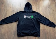 Czarna bluza kangurka z kapturem - C2F created to fight "BJJ Team"