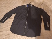 Duża koszula czarna 5xl 160 cm krótki rękaw r. 52/53