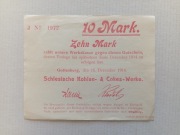 Notgeld - Boguszów Gorce 10 Marek 1914 czerwony