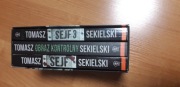 3 ksiązki Tomasza Sekielskiego.Sejf, Sejf 3 ,Obraz Kontrolny.Stan dobry +