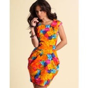 KOLOROWA SUKIENKA LIPSY ASOS TULIPAN 36 WESELE IMPREZOWA