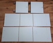 Dwa wkłady z drzwiami KALLAX, połysk biały, 33x33 cm