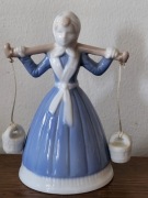 Dzwonek ceramika, holenderska dziewczyna, wieśniaczka, vintage