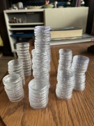 96 kapsli na monety - markowe ładne różne rozmiary