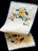 BIEŻNIK,haft kaszubski ,len.64x29cm.