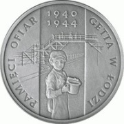 Polska 20 złotych, 2004 Pamięci ofiar Getta w Łodzi (1940-1944)