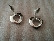 Kolczyki srebrne serca by dziubeka