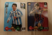Lionel Messi - 2 karty Panini 2010, repr Argentyny, Barcelona