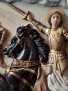 RZEŹBA ,PŁASKORZEŹBA,OBRAZ JOANNA D'ARC PROWADZĄCA NA WOJNĘ VERONESE 