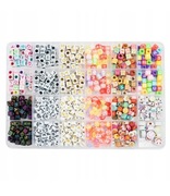 ZESTAW KORALIKÓW KORALIKI do ROBIENIA BRANSOLETEK